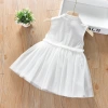 Niña vestido blanco verano 2022 bebé falda niño niño algodón lino verano mujer bebé vestido princesa details Picture